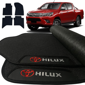 TAPETE BORRACHA PREMIUM HILUX 2016 A 2024 4 PEÇAS