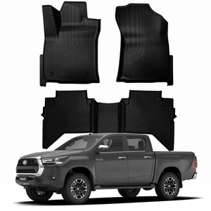 TAPETE BANDEJA HILUX 2025 A 2026 5 PEÇAS (CABINE DUPLA)