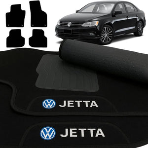 TAPETES CARPETE JETTA 2011 A 2017 PRETO 4 PEÇAS