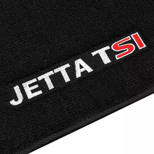 TAPETE CARPETE JETTA TSI 2007 A 2010 PRETO BORDADO - Exclusive 