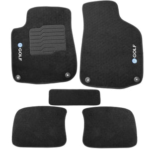 TAPETE CARPETE GOLF VARIANT 2012 A 2023 PRETO 5 PEÇAS - Exclusive 