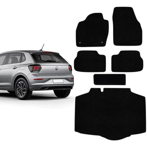 KIT TAPETES CARPETE PORTA MALAS + INTERNOS POLO 2018 A 2024