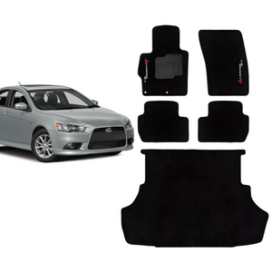 KIT TAPETES CARPETE PORTA MALAS + INTERNOS LANCER GT 2007 A 2019