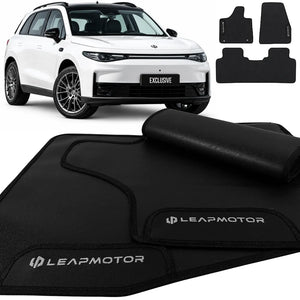TAPETES BORRACHA PREMIUM LEAPMOTOR C10 2025 A 2027 3 PEÇAS