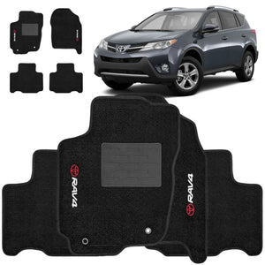 TAPETE CARPETE TOYOTA RAV4 2013 A 2018 PRETO 4 PEÇAS