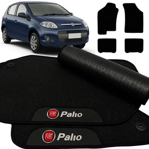 TAPETE BORRACHA PREMIUM PALIO NOVO 2012 A 2024 4 PEÇAS