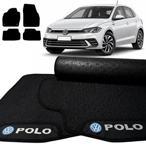 TAPETES BORRACHA PREMIUM POLO 2018 A 2024 4 PEÇAS