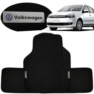 TAPETE BORRACHA TAG INOX POLO 2003 A 2015 4 PEÇAS