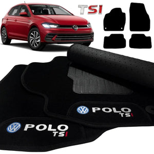 TAPETES CARPETE PRETO POLO TSI 2018 A 2026 4 PEÇAS