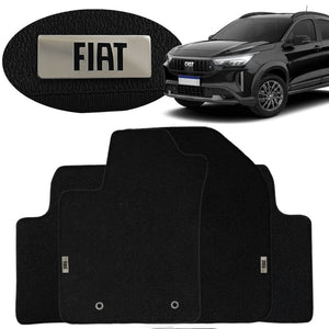 TAPETE BORRACHA TAG INOX PULSE 2022 A 2024 4 PEÇAS