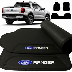 TAPETE BORRACHA PREMIUM RANGER 2013 A 2022 CABINE DUPLA 3 PEÇAS