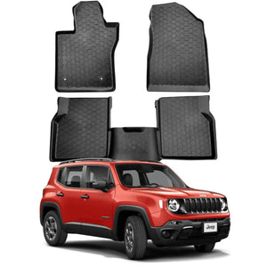 TAPETE BANDEJA RENEGADE 2016 A 2024 PRETO 5 PEÇAS