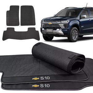 TAPETE BORRACHA PREMIUM S10 2019 A 2024 (3 PORTAS) - Exclusive 