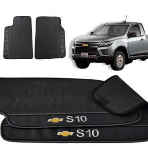 TAPETE BORRACHA PREMIUM S10 2012 A 2024 (2 PORTAS) - Exclusive 