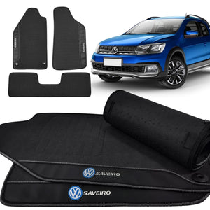 TAPETE BORRACHA PREMIUM SAVEIRO 2013 A 2024 - Exclusive 