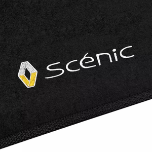 TAPETE CARPETE SCENIC 1998 A 2003 PRETO BORDADO - Exclusive 