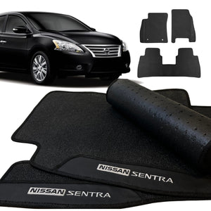 TAPETE BORRACHA PREMIUM SENTRA 2014 A 2022 3 PEÇAS - Exclusive 