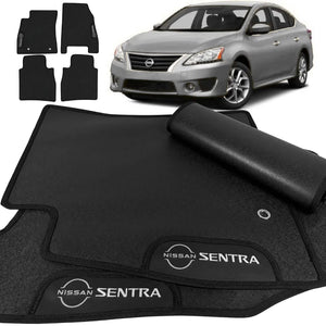 TAPETE BORRACHA PREMIUM SENTRA 2014 A 2022 3 PEÇAS