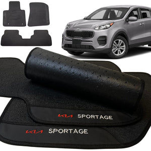 TAPETE BORRACHA PREMIUM SPORTAGE 2016 A 2024 3 PEÇAS - Exclusive 