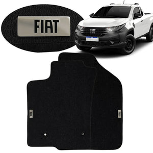 TAPETE BORRACHA TAG INOX STRADA CS 2020 A 2024 2 PEÇAS