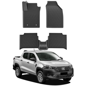 TAPETE BANDEJA STRADA 2020 A 2024 5 PEÇAS (CABINE DUPLA)