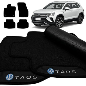 TAPETE BORRACHA PREMIUM TAOS 2021 A 2024 3 PEÇAS