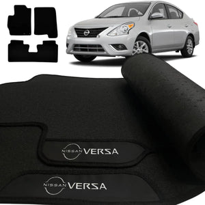 TAPETE BORRACHA PREMIUM VERSA 2011 A 2015 3 PEÇAS