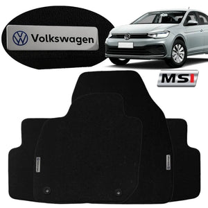 TAPETE BORRACHA TAG INOX VIRTUS MSI 2017 A 2024 4 PEÇAS