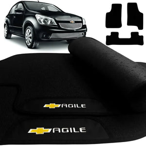 TAPETE BORRACHA PREMIUM AGILE 2009 A 2016 3 PEÇAS