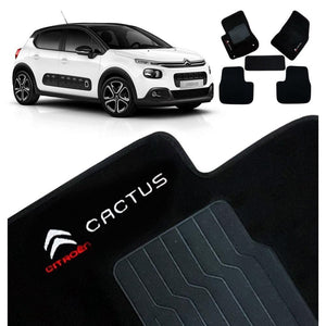 TAPETE CITROEN CACTUS 2017 A 2019 5 PEÇAS - Gold Brasil Parts