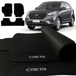 TAPETE BORRACHA PREMIUM CRETA 2017 A 2021 BORDADO 3 PEÇAS