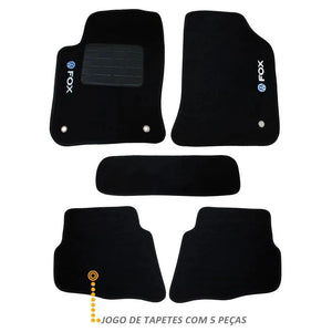 TAPETE FOX 2003 A 2012 BORDADO 5 PEÇAS - Gold Brasil Parts