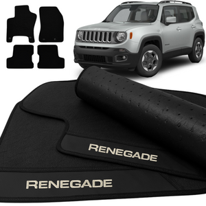 TAPETE BORRACHA PREMIUM RENEGADE 2015 A 2024 4 PEÇAS