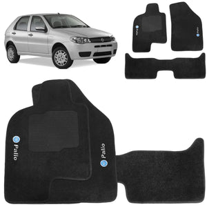 TAPETE PALIO 1996 A 2007 PRETO 3 PEÇAS - Gold Brasil Parts