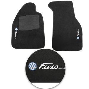 TAPETE VOLKSWAGEN FUSCA 1938 A 2003 PRETO 3 PEÇAS - Gold Brasil Parts